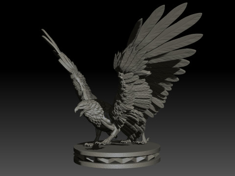 Griffon High Poly for 3d Print Modello di stampa 3D