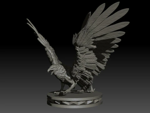 Griffon High Poly for 3d Print 3D Print Model