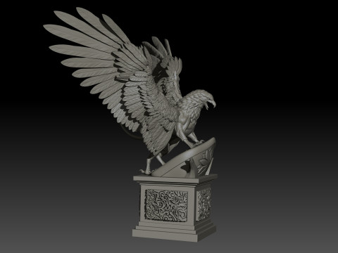 Griffon High Poly for 3d Print Modello di stampa 3D