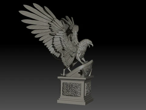 Griffon High Poly for 3d Print 3D Print Model