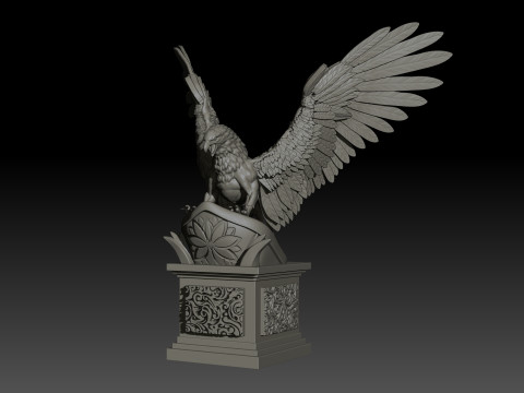 Griffon High Poly for 3d Print Modello di stampa 3D