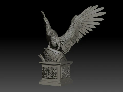 Griffon High Poly for 3d Print 3D Print Model