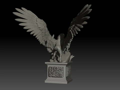 Griffon High Poly for 3d Print 3D Print Model