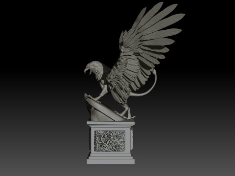 Griffon High Poly for 3d Print Modello di stampa 3D