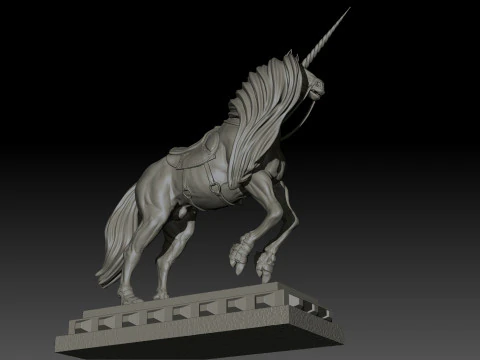 Dark Unicorn Poly for 3d Print 3D Print Model