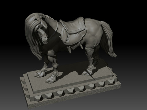 Dark Unicorn Poly for 3d Print 3D Print Model