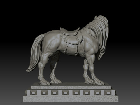 Dark Unicorn Poly for 3d Print 3D Print Model