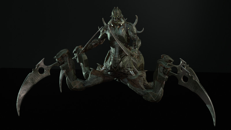 Wasteland Reaper 3D Model .c4d .max .obj .3ds .fbx .stl .blend 