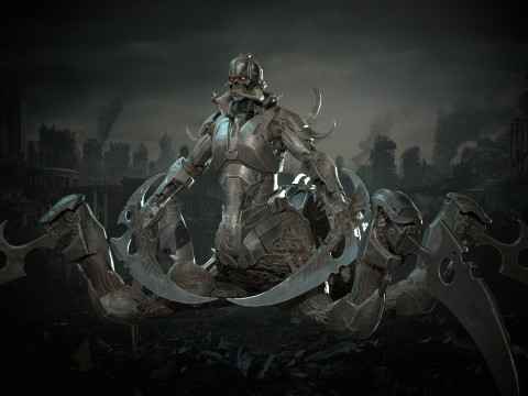 Wasteland Reaper 3D Model