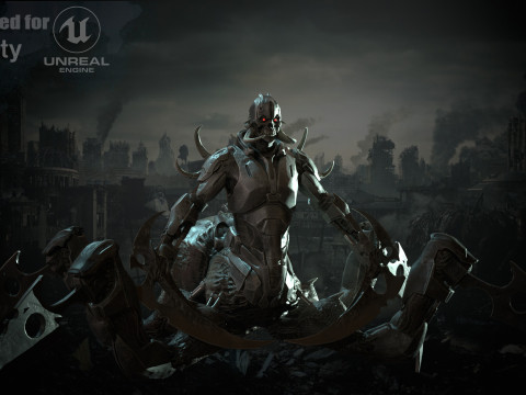 Wasteland Reaper 3D Model
