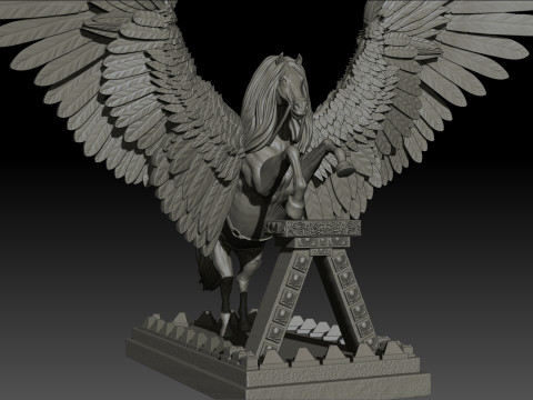 Pegas High Poly for 3d Print 3Dプリントモデル