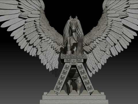 Pegas High Poly for 3d Print 3D Принт Модель