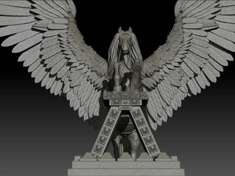 Pegas High Poly for 3d Print 3D Print Model