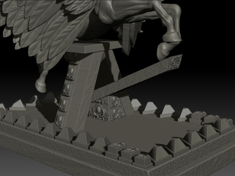 Pegas High Poly for 3d Print 3D Принт Модель
