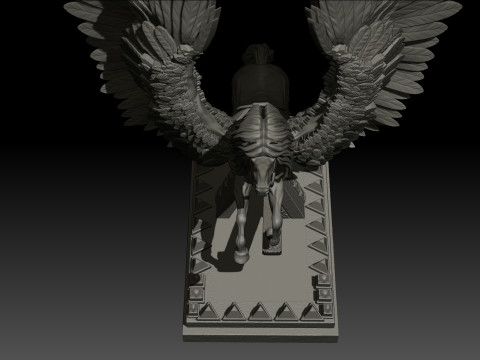 Pegas High Poly for 3d Print 3D Принт Модель