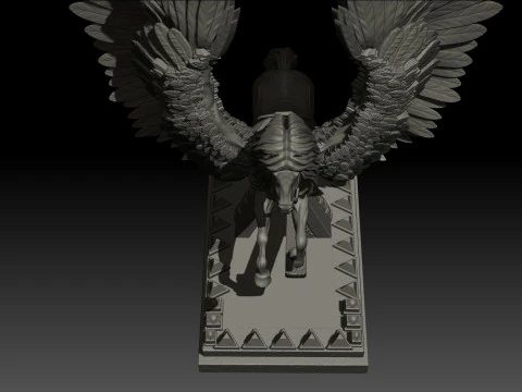 Pegas High Poly for 3d Print 3D Print Model