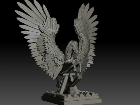 Pegas High Poly for 3d Print 3D Print Model