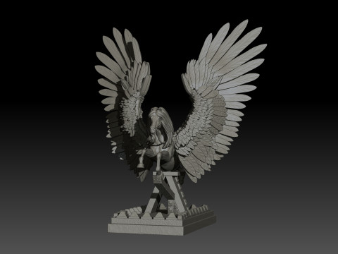 Pegas High Poly for 3d Print 3D Принт Модель