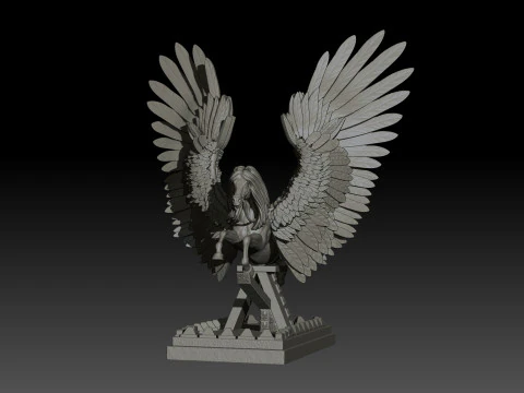 Pegas High Poly for 3d Print 3D Print Model