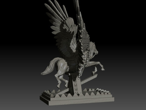 Pegas High Poly for 3d Print 3D Принт Модель