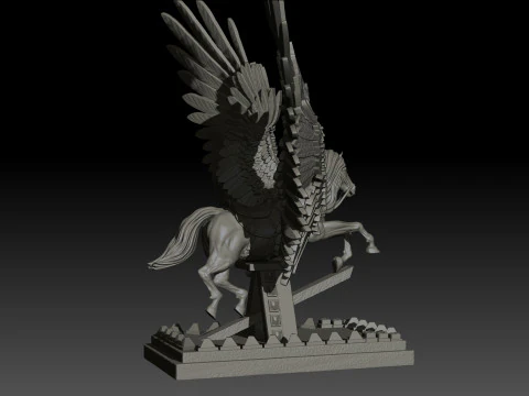 Pegas High Poly for 3d Print 3D Print Model