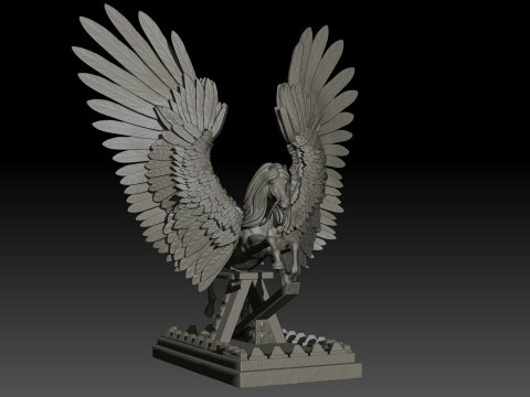 Pegas High Poly for 3d Print 3D Принт Модель