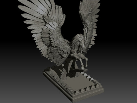Pegas High Poly for 3d Print 3D Принт Модель