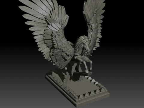 Pegas High Poly for 3d Print 3D Print Model