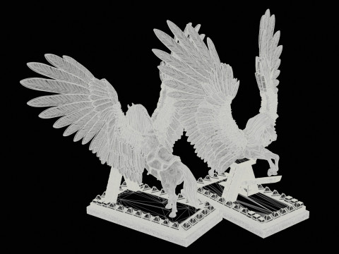 Pegas High Poly for 3d Print 3D Принт Модель