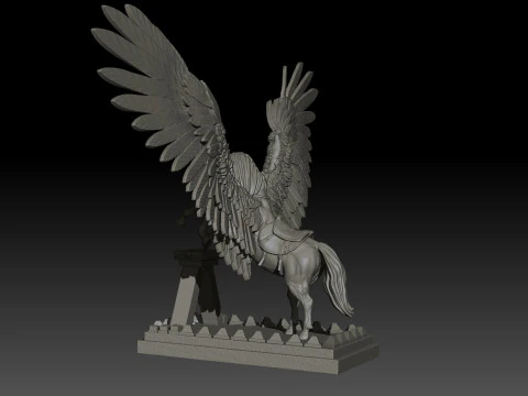 Pegas High Poly for 3d Print 3D Print Model