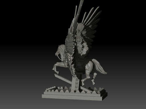 Pegas High Poly for 3d Print 3D Принт Модель