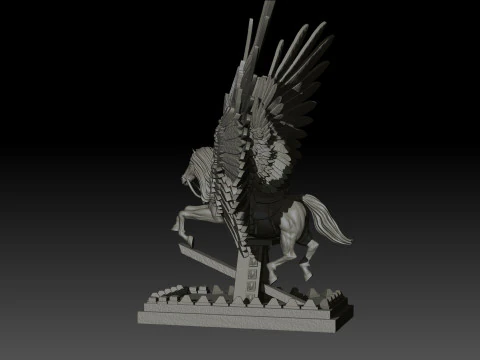Pegas High Poly for 3d Print 3D Print Model