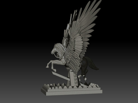 Pegas High Poly for 3d Print 3D Принт Модель