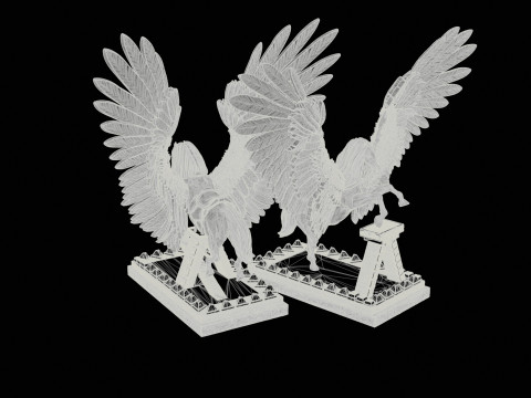 Pegas High Poly for 3d Print 3D Принт Модель