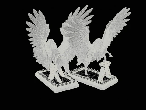 Pegas High Poly for 3d Print 3D Print Model