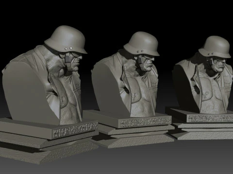 Zombie Biker High Poly for 3d Print 3D Print Model