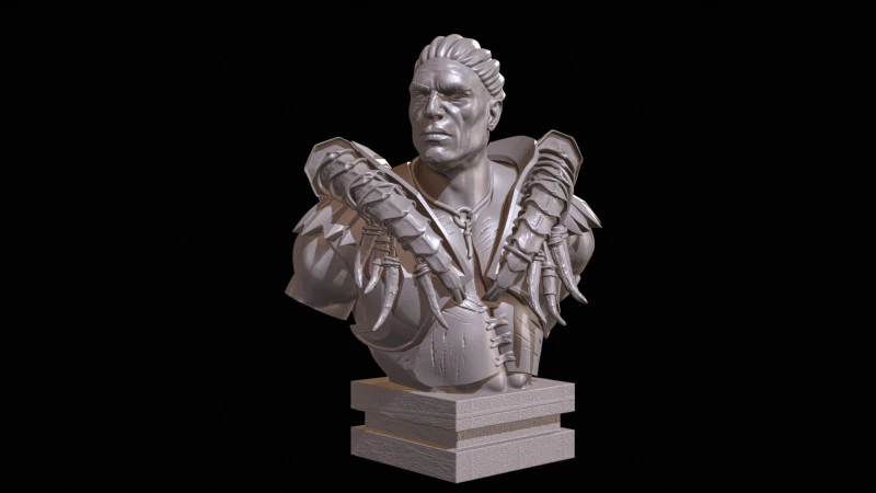 Centaur bust High Poly for 3d Print 3D Print Model .c4d .max .obj .3ds .fbx .stl .blend