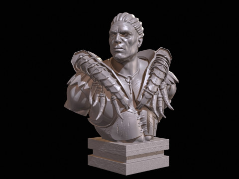 Centaur bust High Poly for 3d Print 3D Print Model