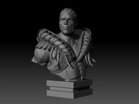 Centaur bust High Poly for 3d Print 3D Print Model