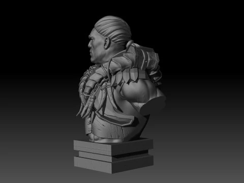 Centaur bust High Poly for 3d Print 3D Print Model