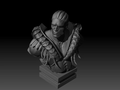 Centaur bust High Poly for 3d Print 3D Print Model