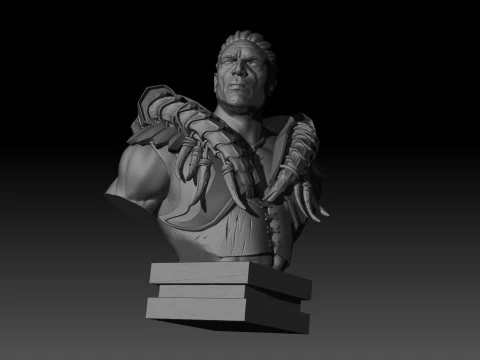 Centaur bust High Poly for 3d Print 3D Print Model