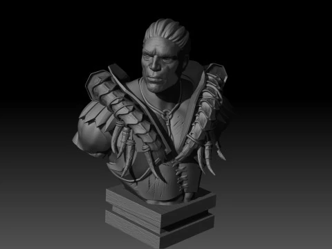 Centaur bust High Poly for 3d Print 3D Print Model