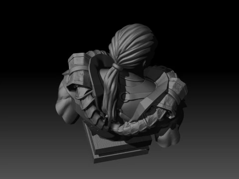 Centaur bust High Poly for 3d Print 3D Print Model