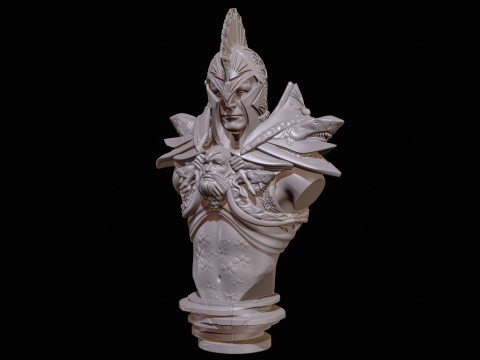 Atlant Bust High Poly for 3d Print 3D Принт Модель