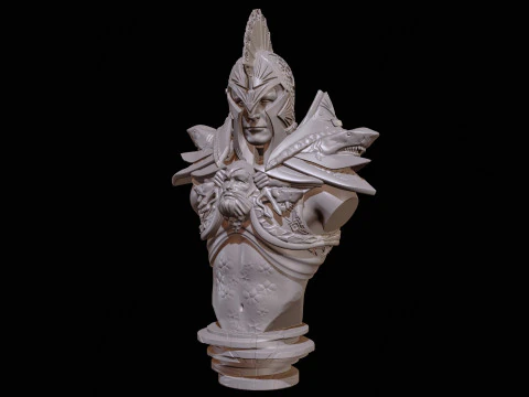 Atlant 半身像高聚合物 3D 打印 3D 打印模型