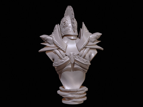 Atlant Bust High Poly for 3d Print 3D Принт Модель