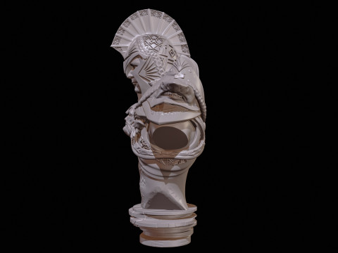 Atlant Bust High Poly for 3d Print 3D Принт Модель