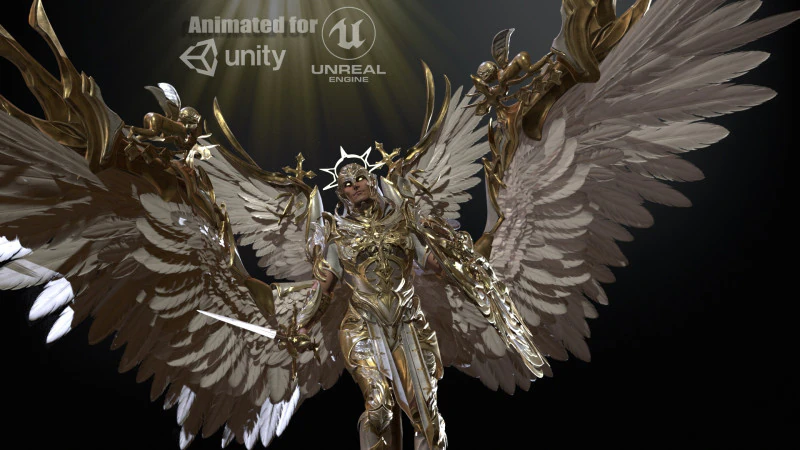 ArchAngel 3D Model .c4d .max .obj .3ds .fbx .stl .blend