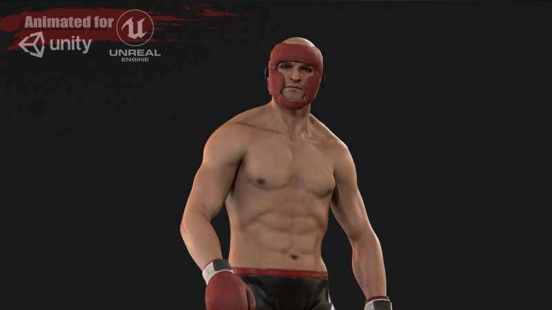 UFCMan 3D Model .c4d .max .obj .3ds .fbx .stl .blend 